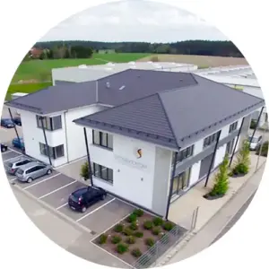 Das Firmengebaeude der Schellenberger Buerstenfabrik