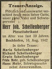 historie Tod des Firmengruenders